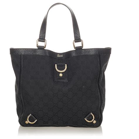 gucci abbey tote black|gucci abbey d ring tote.